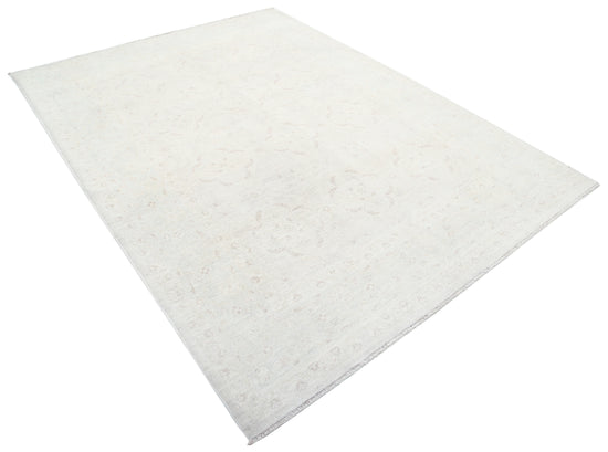 Hand Knotted Serenity Wool Rug - 6' 2" X 8' 3" 6' 2" X 8' 3" (188 X 251) / Ivory / Wool