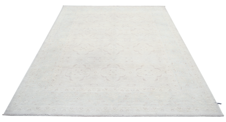 Hand Knotted Serenity Wool Rug - 6' 2" X 8' 3" 6' 2" X 8' 3" (188 X 251) / Ivory / Wool