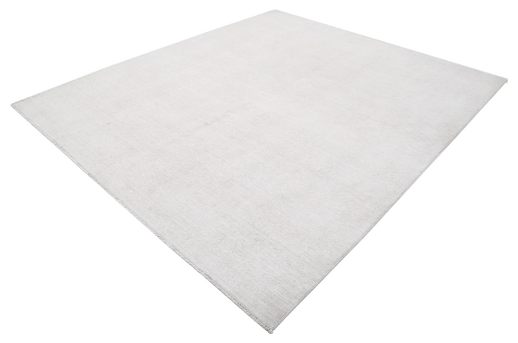 Hand Knotted Serenity Wool Rug - 8' 2" X 9' 6" 8' 2" X 9' 6" (249 X 290) / Ivory / Wool