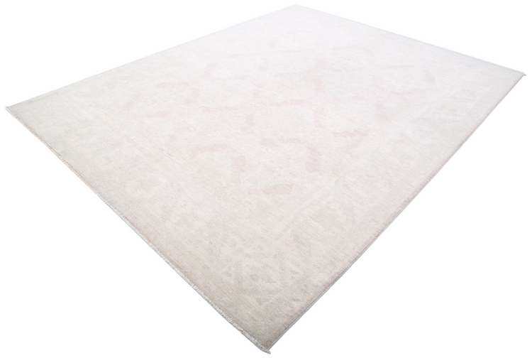 Hand Knotted Serenity Wool Rug - 8' 1" X 10' 2" 8' 1" X 10' 2" (246 X 310) / Ivory / Wool