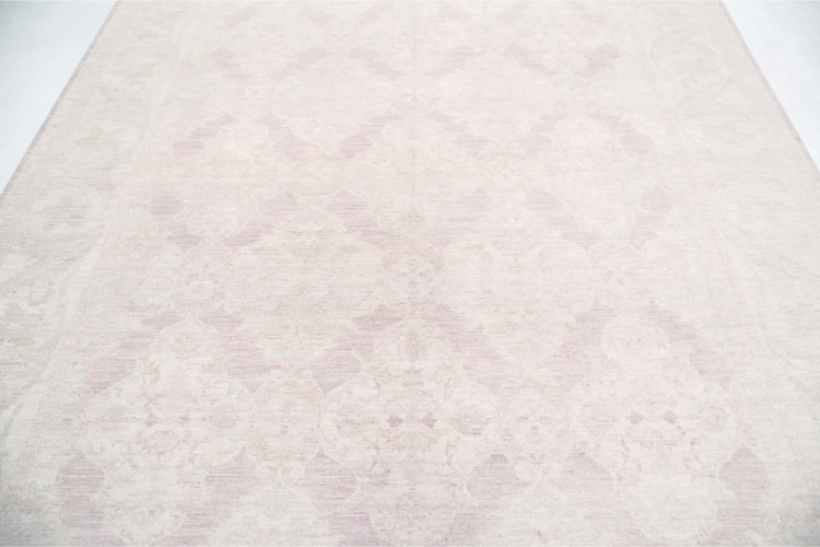 Hand Knotted Serenity Wool Rug - 8' 1" X 10' 2" 8' 1" X 10' 2" (246 X 310) / Ivory / Wool