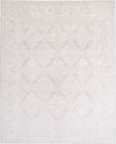 Hand Knotted Serenity Wool Rug - 8' 1" X 10' 2" 8' 1" X 10' 2" (246 X 310) / Ivory / Wool