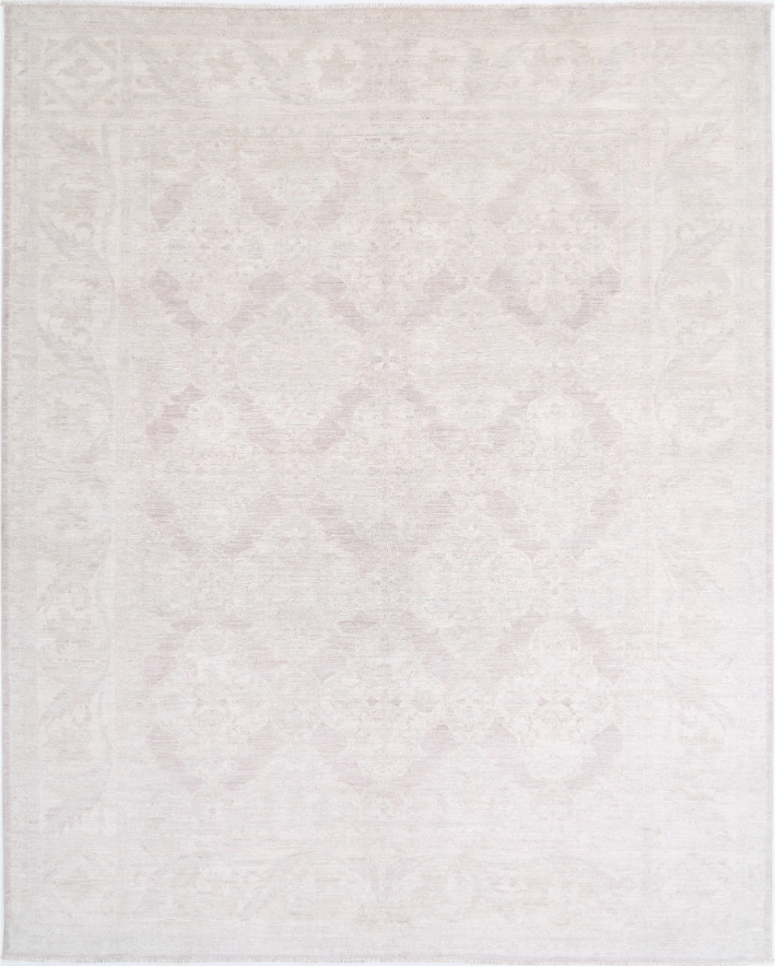 Hand Knotted Serenity Wool Rug - 8' 1" X 10' 2" 8' 1" X 10' 2" (246 X 310) / Ivory / Wool