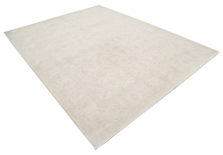 Hand Knotted Serenity Wool Rug - 8' 0" X 10' 2" 8' 0" X 10' 2" (244 X 310) / Ivory / Wool