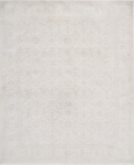 Hand Knotted Serenity Wool Rug - 8' 0" X 10' 2" 8' 0" X 10' 2" (244 X 310) / Ivory / Wool