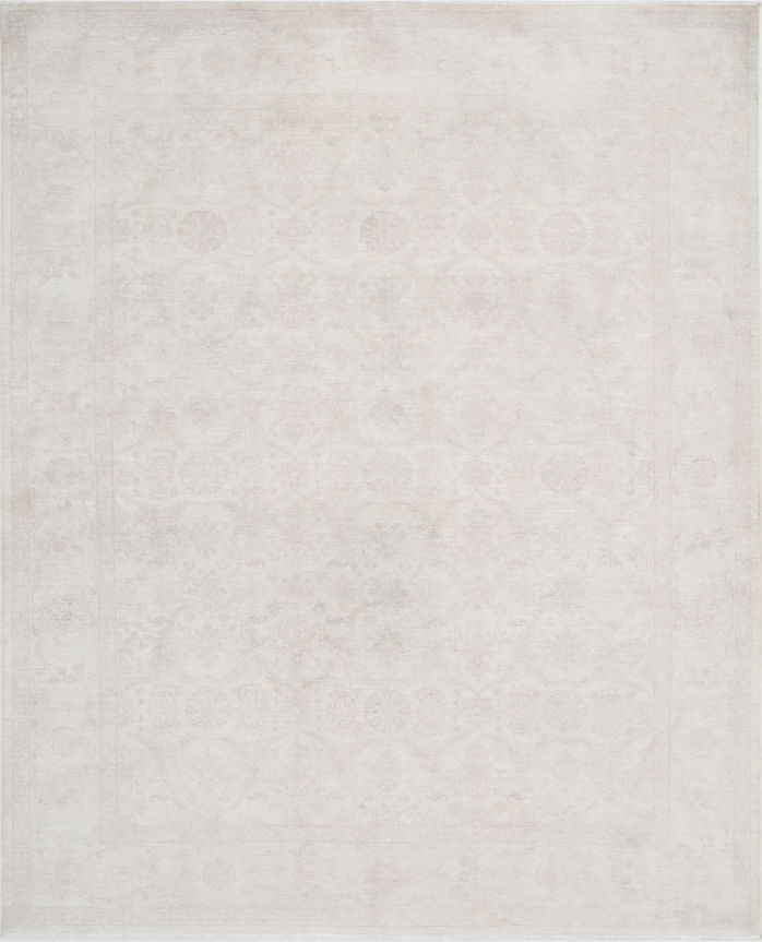 Hand Knotted Serenity Wool Rug - 8' 0" X 10' 2" 8' 0" X 10' 2" (244 X 310) / Ivory / Wool