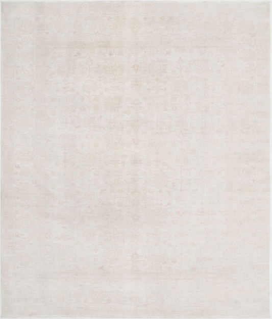 Hand Knotted Serenity Wool Rug - 8' 0" X 9' 6" 8' 0" X 9' 6" (244 X 290) / Ivory / Wool