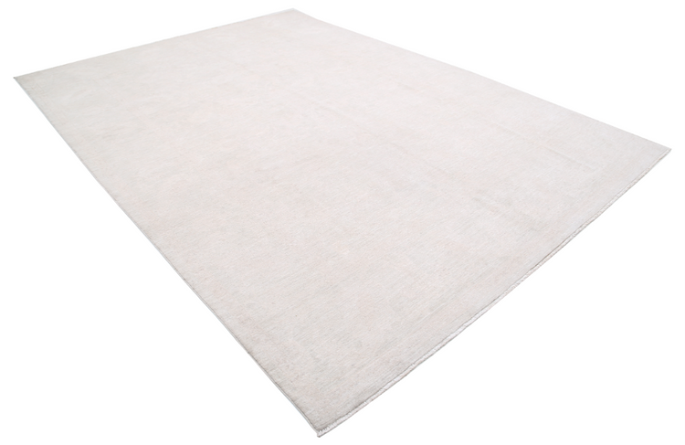 Hand Knotted Serenity Wool Rug - 9' 1" X 12' 4" 9' 1" X 12' 4" (277 X 376) / Ivory / Wool