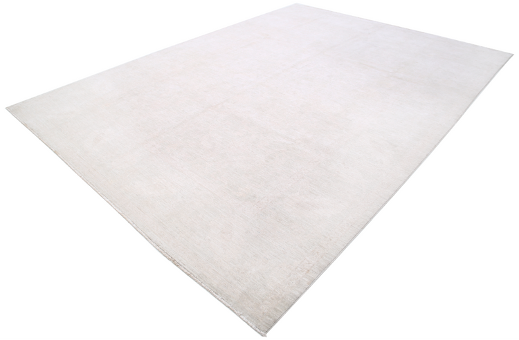 Hand Knotted Serenity Wool Rug - 9' 1" X 12' 4" 9' 1" X 12' 4" (277 X 376) / Ivory / Wool