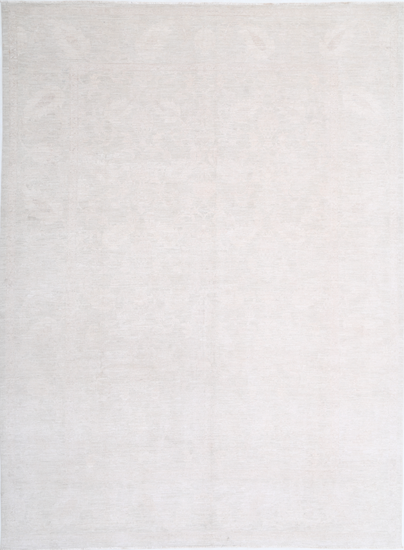 Hand Knotted Serenity Wool Rug - 9' 1" X 12' 4" 9' 1" X 12' 4" (277 X 376) / Ivory / Wool