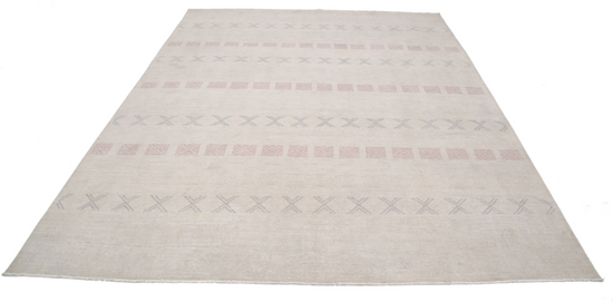 Hand Knotted Serenity Wool Rug - 7' 11" X 10' 1" 7' 11" X 10' 1" (241 X 307) / Ivory / Wool