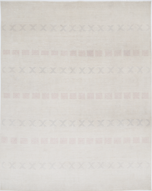 Hand Knotted Serenity Wool Rug - 7' 11" X 10' 1" 7' 11" X 10' 1" (241 X 307) / Ivory / Wool