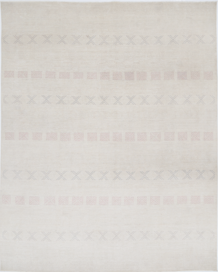 Hand Knotted Serenity Wool Rug - 7' 11" X 10' 1" 7' 11" X 10' 1" (241 X 307) / Ivory / Wool