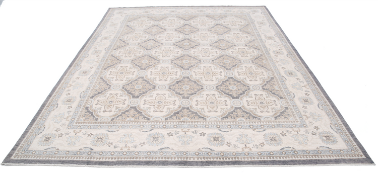 Hand Knotted Serenity Wool Rug - 8' 3" X 10' 4" 8' 3" X 10' 4" (251 X 315) / Grey / Wool