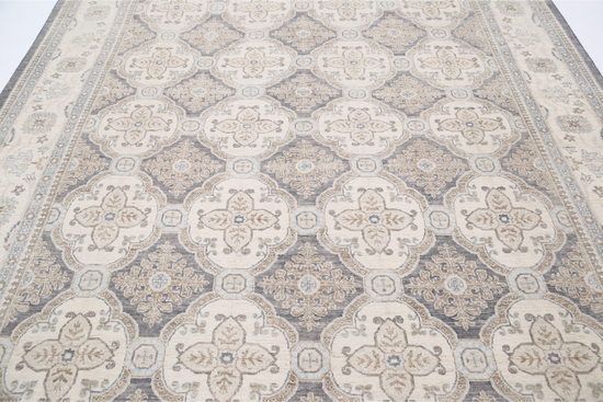 Hand Knotted Serenity Wool Rug - 8' 3" X 10' 4" 8' 3" X 10' 4" (251 X 315) / Grey / Wool