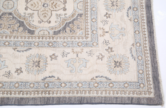 Hand Knotted Serenity Wool Rug - 8' 3" X 10' 4" 8' 3" X 10' 4" (251 X 315) / Grey / Wool