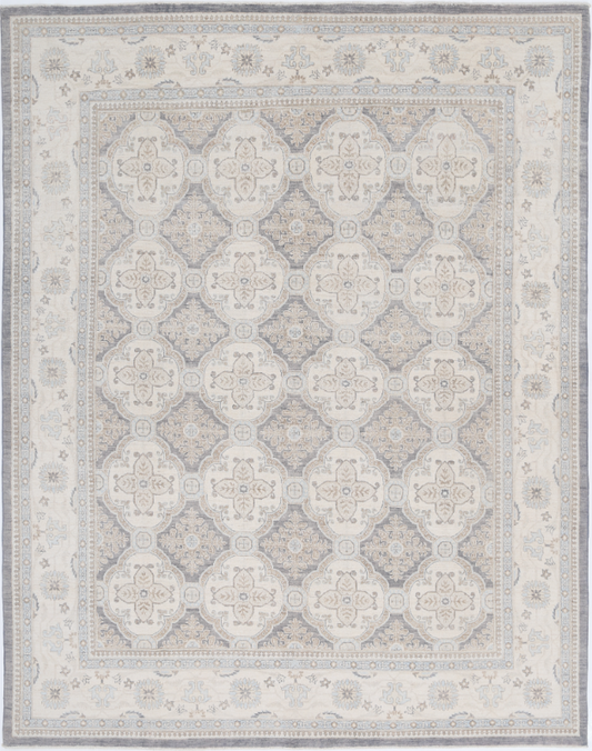 Hand Knotted Serenity Wool Rug - 8' 3" X 10' 4" 8' 3" X 10' 4" (251 X 315) / Grey / Wool