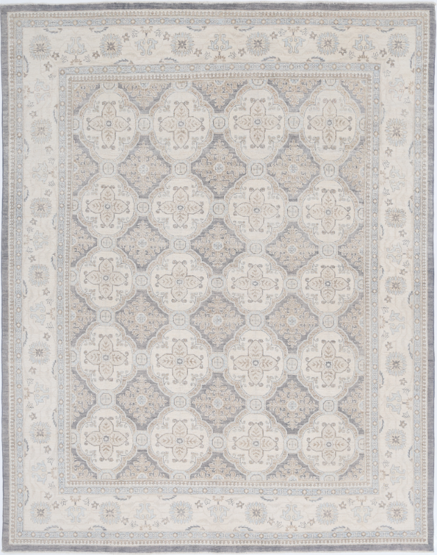 Hand Knotted Serenity Wool Rug - 8' 3" X 10' 4" 8' 3" X 10' 4" (251 X 315) / Grey / Wool