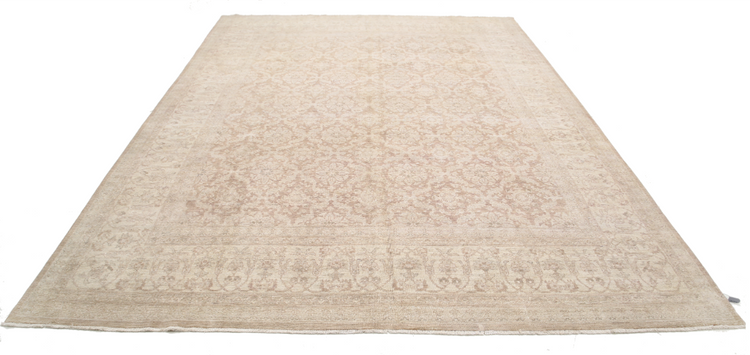 Hand Knotted Serenity Wool Rug - 8' 8" X 11' 7" 8' 8" X 11' 7" (264 X 353) / Brown / Wool