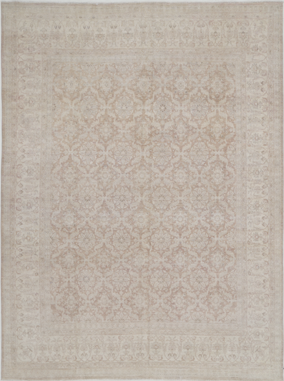 Hand Knotted Serenity Wool Rug - 8' 8" X 11' 7" 8' 8" X 11' 7" (264 X 353) / Brown / Wool