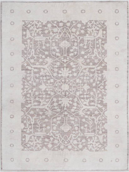 Hand Knotted Serenity Wool Rug - 6' 0" X 8' 2" 6' 0" X 8' 2" (183 X 249) / Brown / Wool