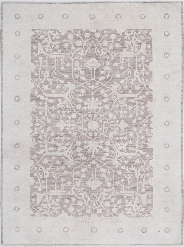 Hand Knotted Serenity Wool Rug - 6' 0" X 8' 2" 6' 0" X 8' 2" (183 X 249) / Brown / Wool