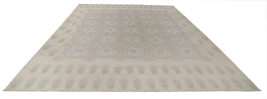 Hand Knotted Serenity Wool Rug - 9' 11" X 13' 7" 9' 11" X 13' 7" (302 X 414) / Ivory / Wool