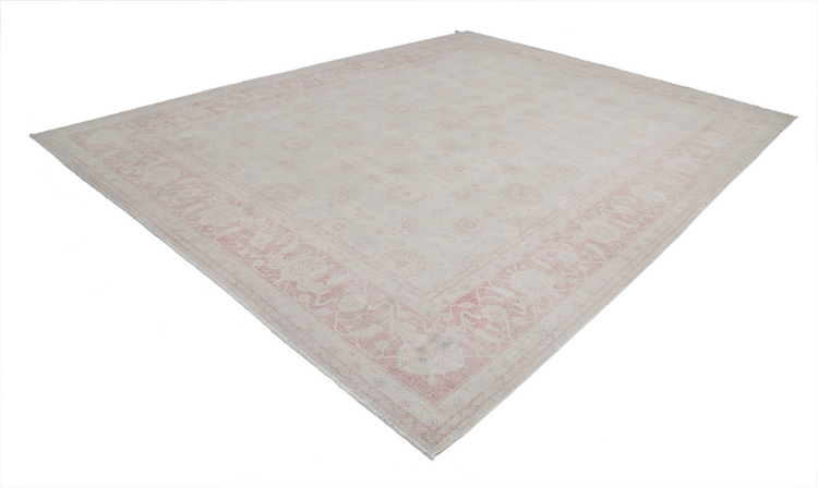 Hand Knotted Serenity Wool Rug - 9' 11" X 13' 1" 9' 11" X 13' 1" (302 X 399) / Ivory / Wool