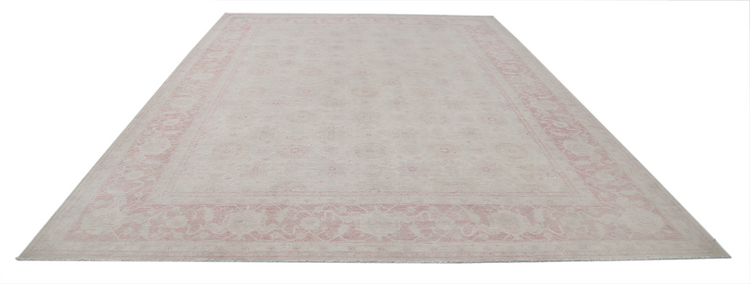 Hand Knotted Serenity Wool Rug - 9' 11" X 13' 1" 9' 11" X 13' 1" (302 X 399) / Ivory / Wool