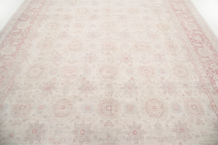 Hand Knotted Serenity Wool Rug - 9' 11" X 13' 1" 9' 11" X 13' 1" (302 X 399) / Ivory / Wool