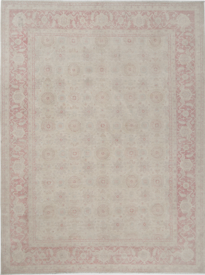 Hand Knotted Serenity Wool Rug - 9' 11" X 13' 1" 9' 11" X 13' 1" (302 X 399) / Ivory / Wool