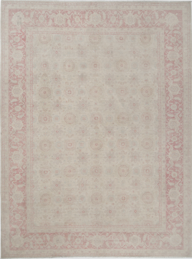 Hand Knotted Serenity Wool Rug - 9' 11" X 13' 1" 9' 11" X 13' 1" (302 X 399) / Ivory / Wool