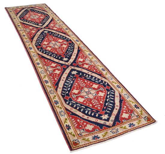 Hand Knotted Ziegler Wool Rug - 2' 8" X 9' 8" 2' 8" X 9' 8" (81 X 295) / Red / Wool