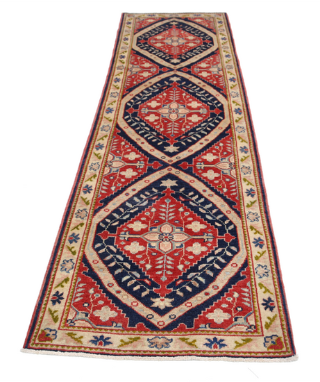 Hand Knotted Ziegler Wool Rug - 2' 8" X 9' 8" 2' 8" X 9' 8" (81 X 295) / Red / Wool