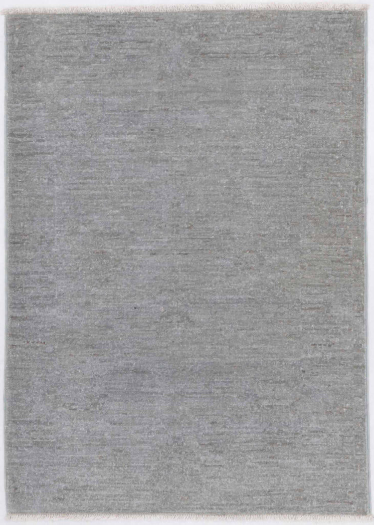 Transitional Hand Knotted Overdyed Farhan Wool Rug of Size 2'2'' X 3'1'' in Grey and  Colors - Made in Afghanistan