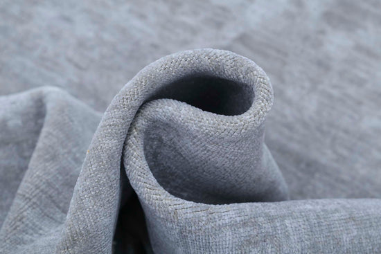 Transitional Hand Knotted Overdyed Farhan Wool Rug of Size 4'7'' X 6'1'' in Grey and Grey Colors - Made in Afghanistan