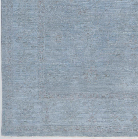 Transitional Hand Knotted Overdyed Farhan Wool Rug of Size 8'4'' X 9'11'' in  and  Colors - Made in Afghanistan
