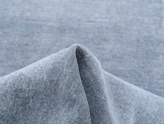 Transitional Hand Knotted Overdyed Farhan Wool Rug of Size 2'7'' X 8'8'' in Grey and Grey Colors - Made in Afghanistan