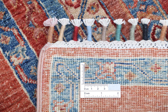 Traditional Hand Knotted Shaal Farhan Wool Rug of Size 2'0'' X 5'9'' in Multi and Multi Colors - Made in Afghanistan