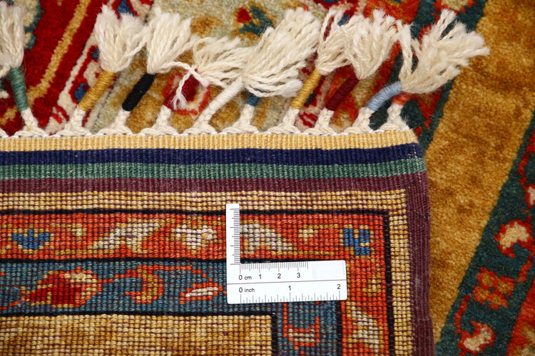 Traditional Hand Knotted Shaal Farhan Wool Rug of Size 2'1'' X 3'1'' in Multi and Multi Colors - Made in Afghanistan
