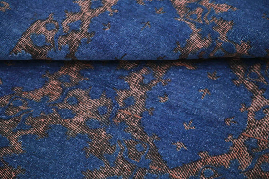 Transitional Hand Knotted Onyx Farhan Wool Rug of Size 3'10'' X 5'8'' in Blue and Blue Colors - Made in Afghanistan