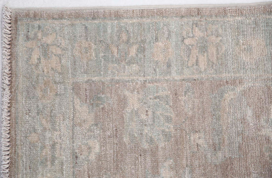Traditional Hand Knotted Serenity Farhan Wool Rug of Size 2'1'' X 3'1'' in Brown and Ivory Colors - Made in Afghanistan