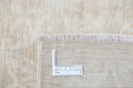 Transitional Hand Knotted Artemix Haji Jalili Wool Rug of Size 10'0'' X 14'1'' in Taupe and Ivory Colors - Made in Afghanistan