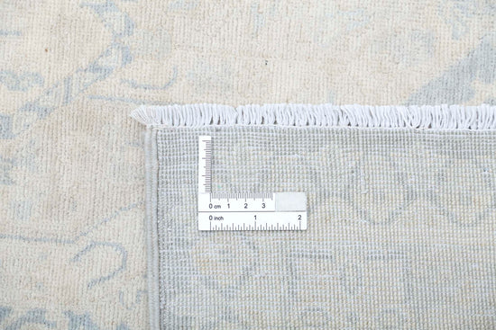 Transitional Hand Knotted Artemix Haji Jalili Wool Rug of Size 10'1'' X 13'6'' in Taupe and Ivory Colors - Made in Afghanistan